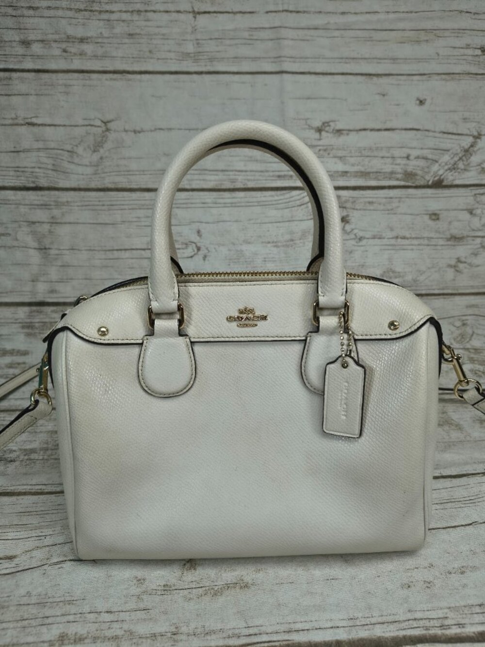 Coach Mini Bennett Satchel Crossbody Bag Gold Hardware
